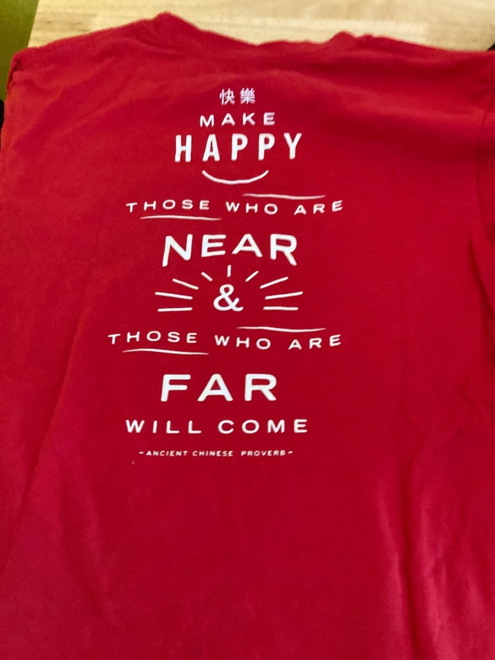 Panda express haul. 3 t-shirts & apron.